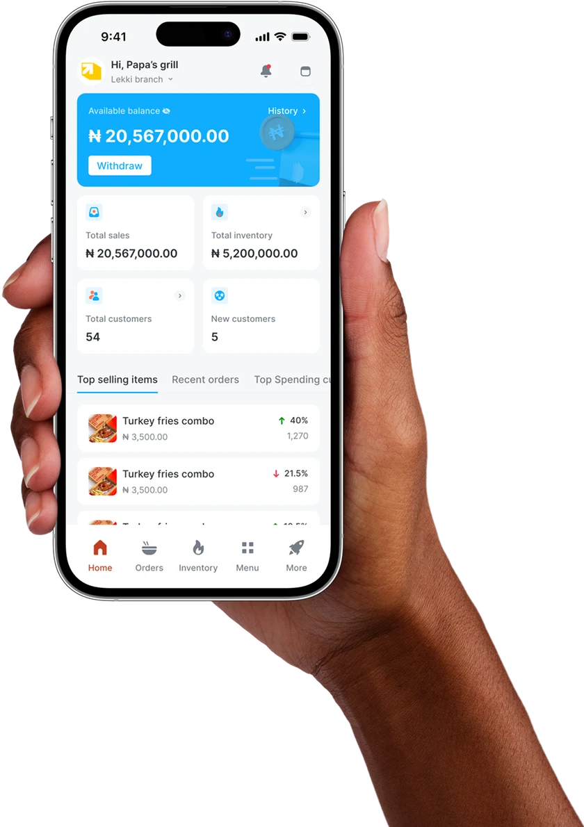 The Daash app dashboard on a phone